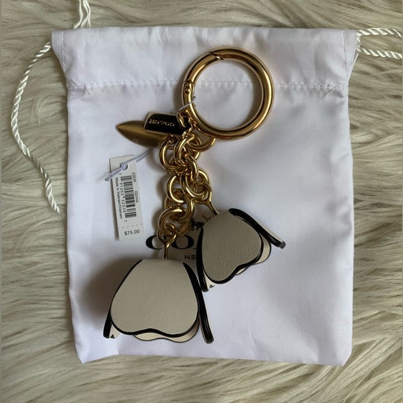 Coach Essential Tea Rose Bag Charm - Picture 4 of 8